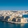 A view of the harbor of Sanglea, Malta